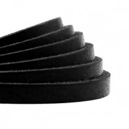 DQ Lederband flach 5mm Black